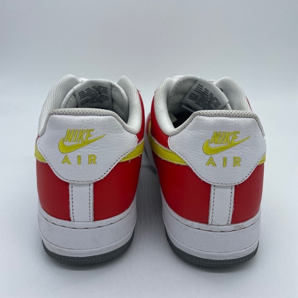 Nike Air Force 1 Low By You Red/white/yellow/grey DN4162-991 Men's Size 11.5 - Picture 6 of 6